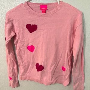 Lilly Pulitzer girls valentine sweater, large 8-10